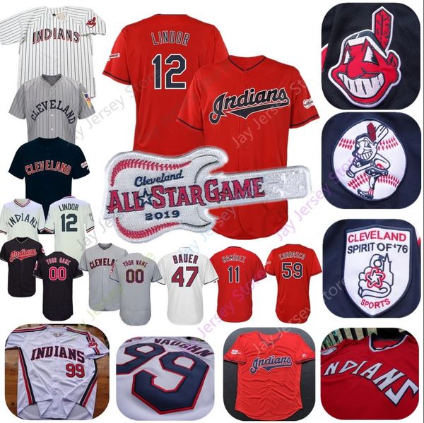

Cleveland Custom Indians Jersey Bobby Bradley Omar Vizquel Larry Doby Bob Feller Frank Robinson Manny Ramirez Satchel Paige Brad Hand Men