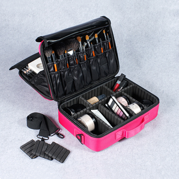 

ткань оксфорд марка cosmetic case чемоданы многоэтажный большой профессиональный макияж сумка женщина красота хранение organizercosmetic сум