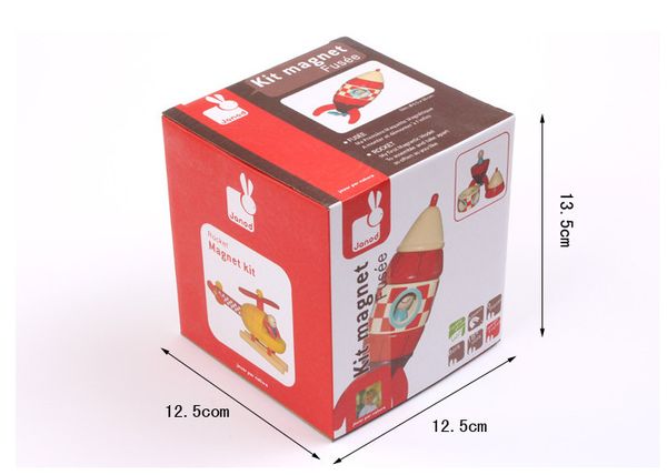 

colorful mini wood rocket model baby toys sorting, nesting & stacking toys gift magnet kit