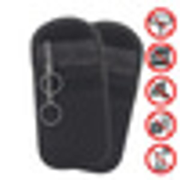 

2pcs car key bag rfid shielding case oxford cloth black keyless fob guard latest useful durable