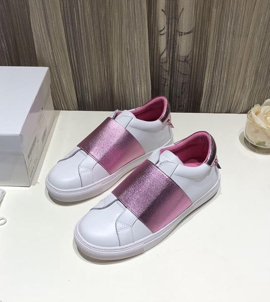 

wholesale elastic band version of general leather shoes for men and women sports shoes leather fashion bandage, Black