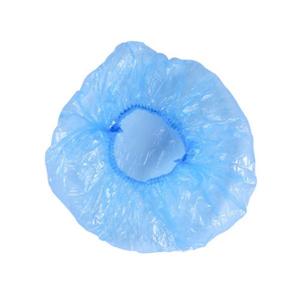 

100pcs elastic thick bouffant waterproof portable hair salon dustproof bathing spa l home disposable shower cap travel nurse