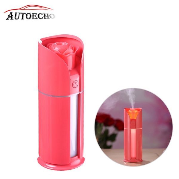 

original] 130ml air ionizer car humidifier cup type portable innovative mini usb car led night light 35ml/h air purifier