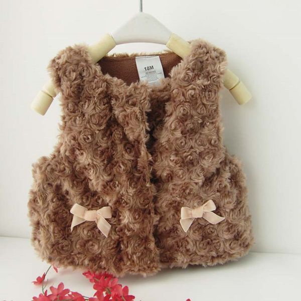 

Autumn Winter Baby Waistcoat Warm Infant Kids Girls Imitation Fur Vest Outwear Coat Toddler Baby Boy Girl Clothes, Camo