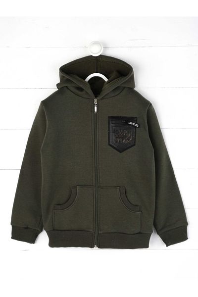 

khaki winterisation male child sweatshirt