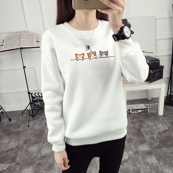 

kawaii harajuku толстовки с капюшоном для женщин толстовка с капюшоном с коротким рукавом с длинными рукавами новые, Black