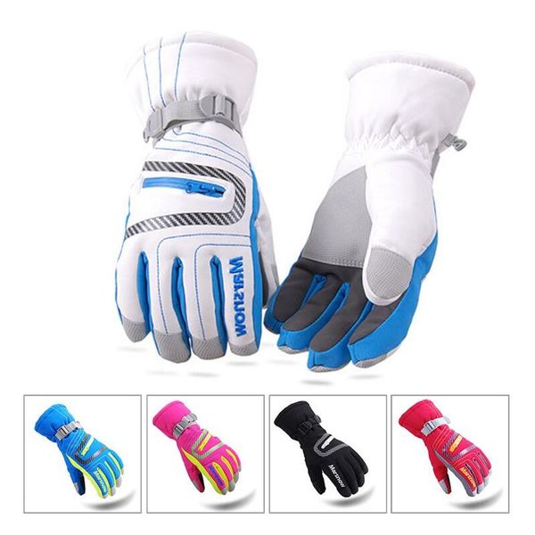 

winter waterproof warm outdoor ski outdoor mountain skiing gloves breathable snowboard gloves -30 degree