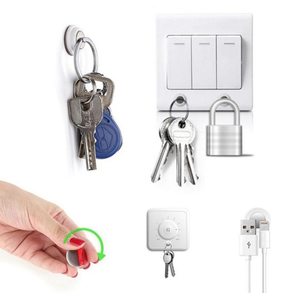 

3pcs wall mounted strong magnets magnetic keys holder key racks organizer wall key hook