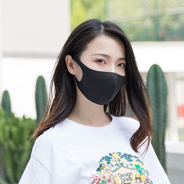 

100pcs icesilk cotton face mask reusable anti pollution shield wind proof mouth cover for c-virus