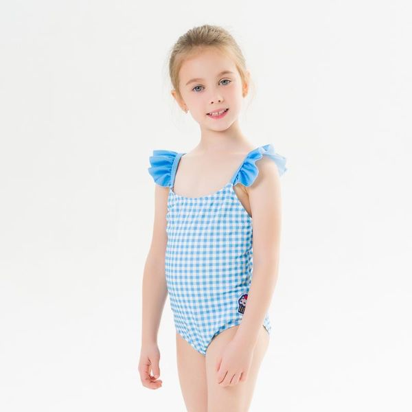 

2020 new children's swimwear summer new swimwear girls children's straps cute printed one-piece swimsuit