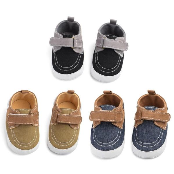 

newborn infant male baby fashion soft sole canvas anti-slip sneakers shoes