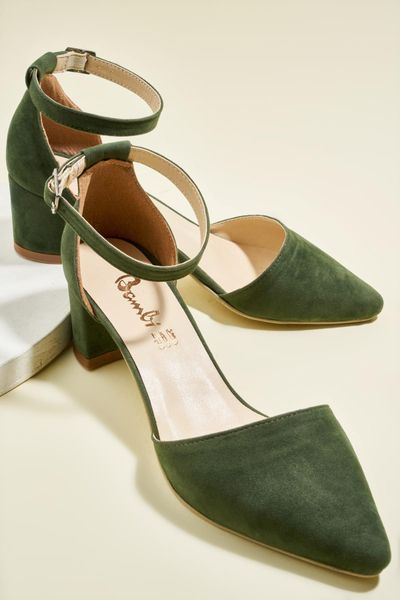 

bambi dark green women 's heels shoes h0503720072, Black