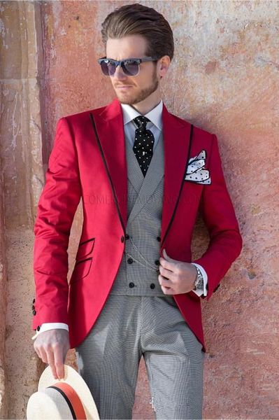 

new arrival one button groomsmen lapel groom tuxedos men suits wedding/prom man blazer ( jacket+pants+vest+tie)a111, White;black