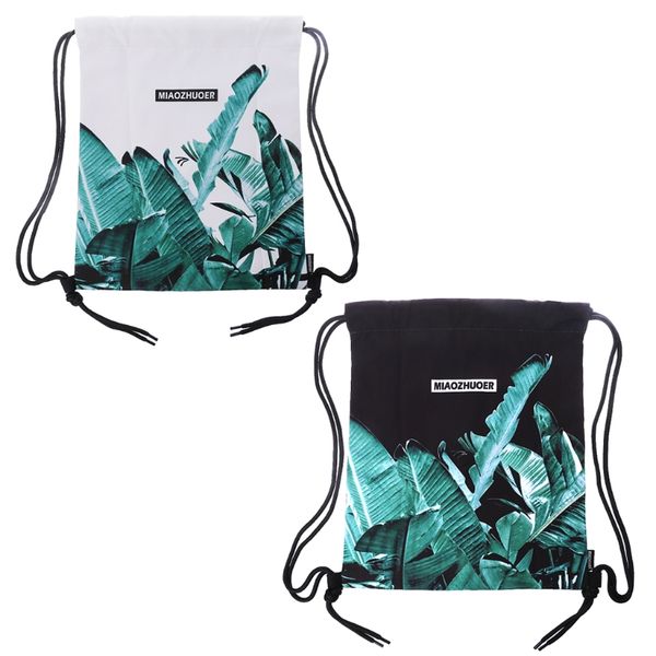 

drawstring backpack waterproof gymbag floral bag string bag cinch sack unisex