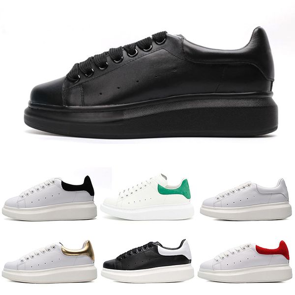 

trend Designer fashion Reflective white leather casual shoes black gold red girl women mens brand flat shoes 36-44