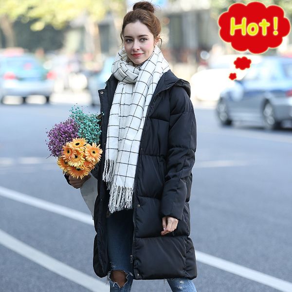 

jackets for women winter sale overcoat warm thick fashion casual outerwear coat long jacket women's hooded warm jackets g3p7, Black