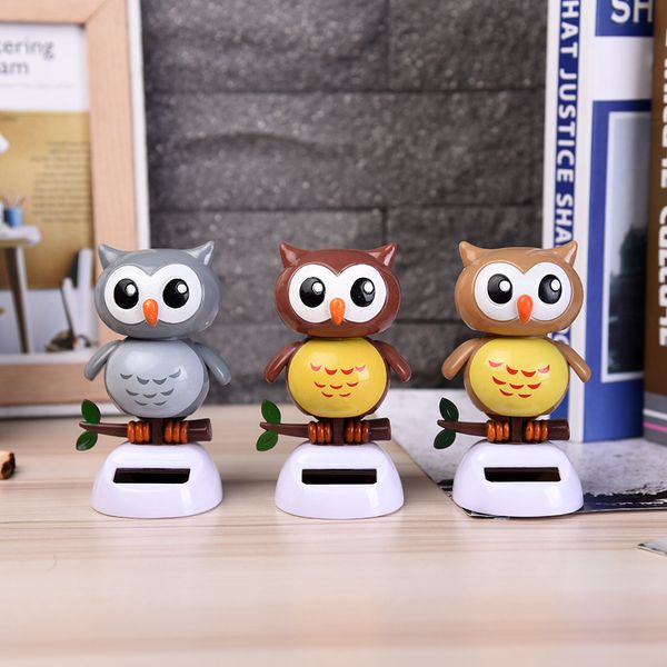 

car doll ornaments resin material creative solar car dashboard cartoon variety of owl children's gifts decoration accessories
