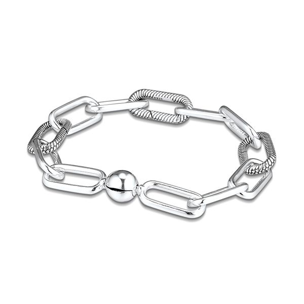 

new me collection bracelets me link bracelet fits me collection dangle charms 925 sterling silver jewelry woman fashion bracelet cx200702, Black
