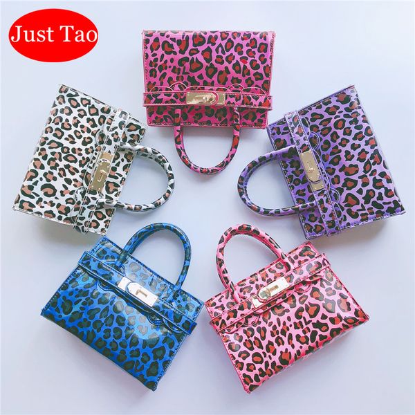 

just tao childrens chic style handbags teenagers mini shoulder bags toddlers small purse kid phone bag girl leopard bags jt034, White