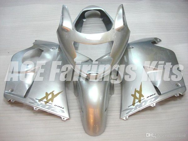 

new abs fairings kit fit for honda cbr1100xx blackbird 1996-2007 96 97 98 99 00 01 02 03 04 05 06 07 cbr1100 glossy silver