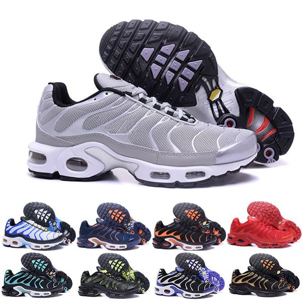 

mens womens shoes rainbow green tn ultra sports requin sneakers air caushion casual shoes 36-46, Black