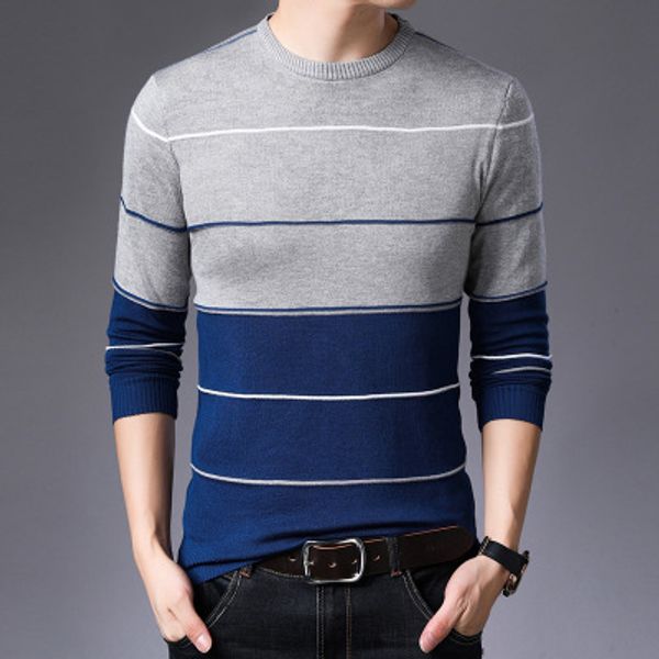 

2020 mens designer pullover winter mens fashion brand sweater casual striped pattern thin sweatshirt new selling 10 colors, White;black