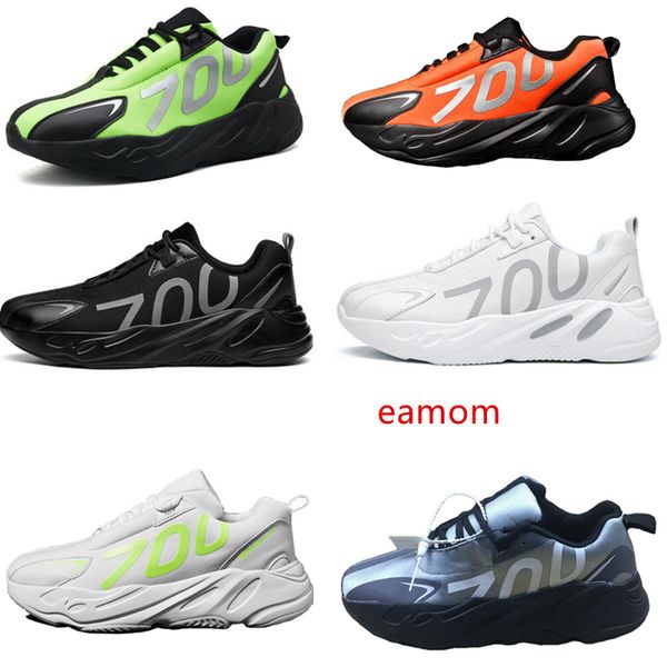 

with fashion luxury designer shoes wave runner 700 v2 3m vx kanye west shoes solid vanta men women running sneakers, Black