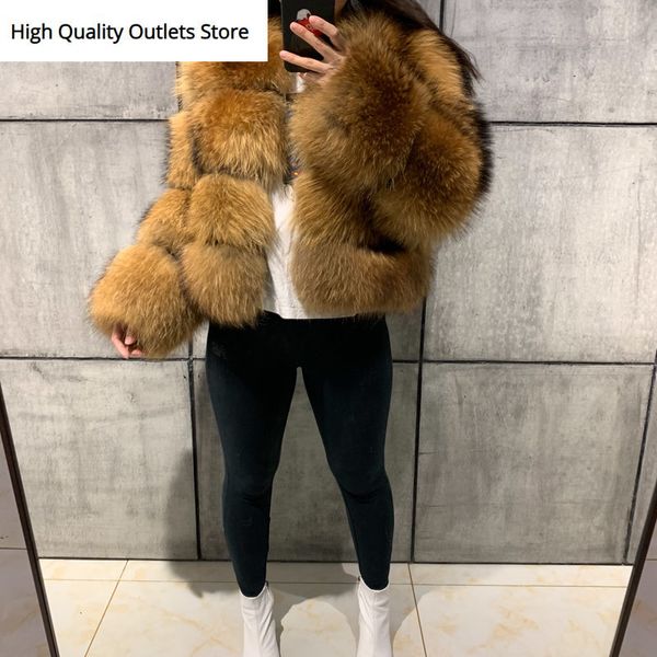 

raccoon fur coat women real fur coat natural raccoon, Black
