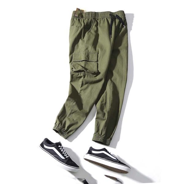 

2020 luxury men overalls casual fashion air shoes high-quality boutique selling private pants custom-made classic casual pants/carhartt, Black