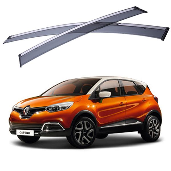 

for renault captur 2014 2015 2016 window visors awnings shelters rain sun deflector guard vent protector covers 4pcs car styling