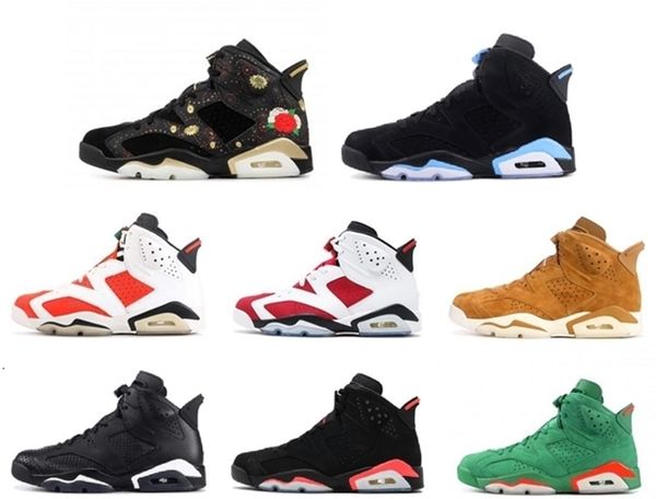 

and basketball with womens box mens shoes 6s black cat alternate gatorade green university blue carmine for men brand designer sneakers