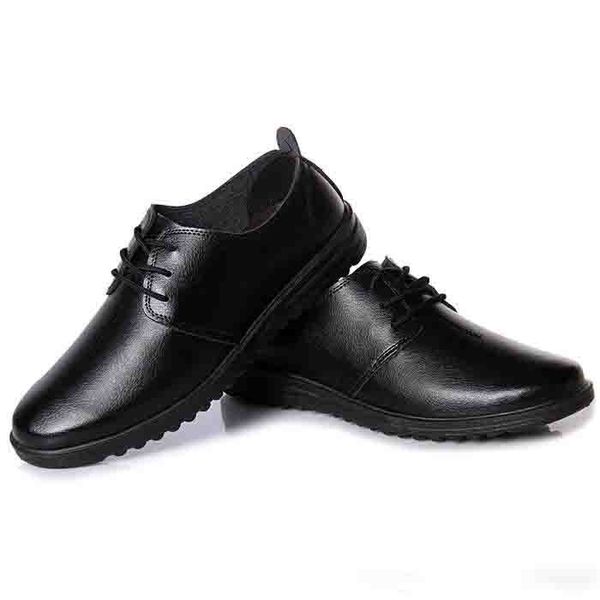 

new arrival men slip on leather shoes black business flat shoes zapatos hombre vestir men formal shoes