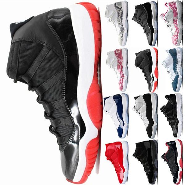 

11 xi mens basketball shoes bred high concord heiress platinum tint space jam 11s designer sneakers sports
