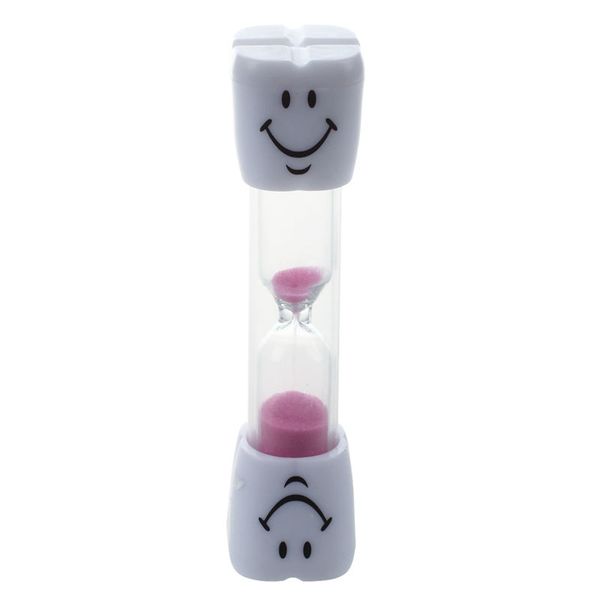 

childrens toothbrush timer hourglass kids sandglass smile sand egg 3 minutes 1pcs pink