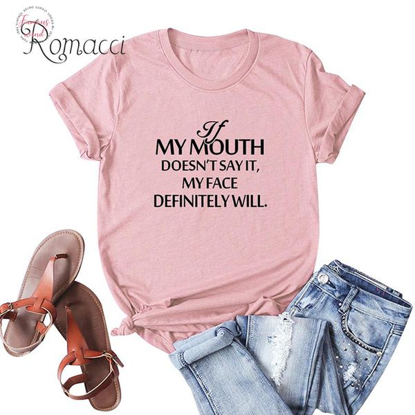 

плюс размер camiseta mujer повседневная женщины хлопок футболка my mouth письмо печать с коротким рукавом o шеи сыпучие tee oversized tops, White