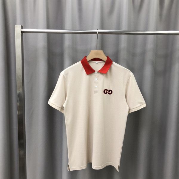 

новый летний моды polo мужская рубашка с коротким рукавом top отворот рубашки поло мужской моды случайные рубашки поло 011, White
