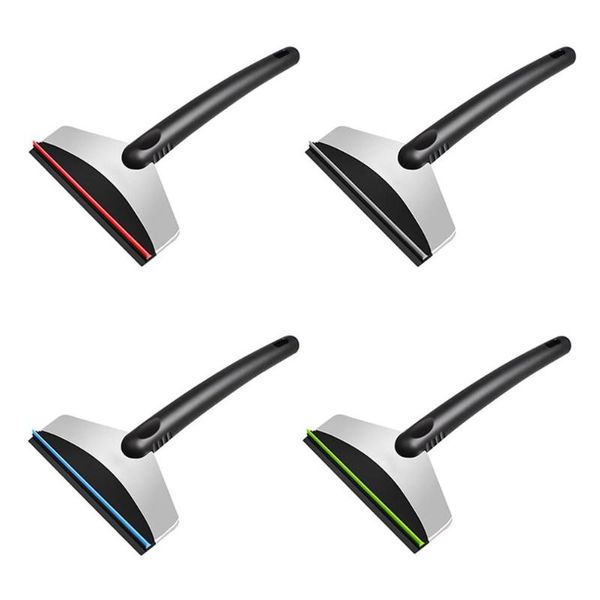 

multi-functional winter car rubber handle stainless steel ice scraper windshield removal tool car snow remover windscreen