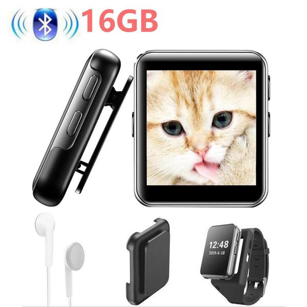 

mp3 player with bluetooth4.2 mini clip mp3 music player with touch full screen,fm radio,voice recorder,video play, wrist belt