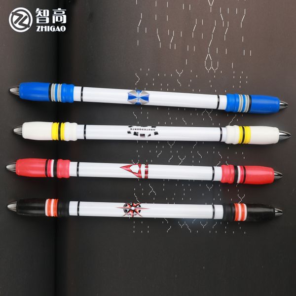

zhigao спиннинг ручка v32 многофункциональная ручка для школы канцелярских товаров закручивая мяч вертела начинающему non скольжение творчес, Blue;orange