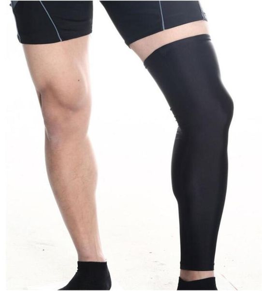 

uv protection mtb bike cycling sports running leggings compression gaiters cycling legs pad protector leg sleeves, Black