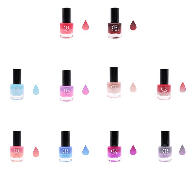 

10 colors temperature change gel gradient nail polish long lasting uv polish gel led lacquer