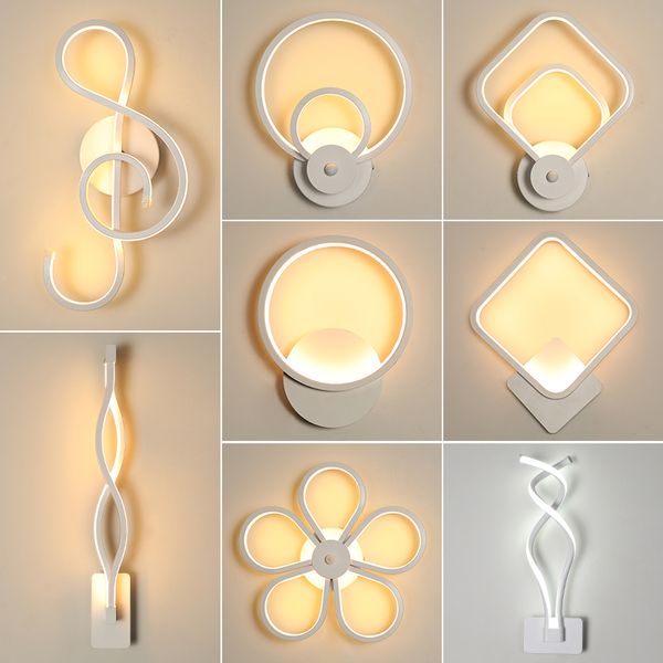 Lichtwand Moderne Schlafzimmer-LED-Wandleuchten, Wohnzimmer-Wandbeleuchtung, Innenlampen, warmweißes Licht und kaltweißes Licht