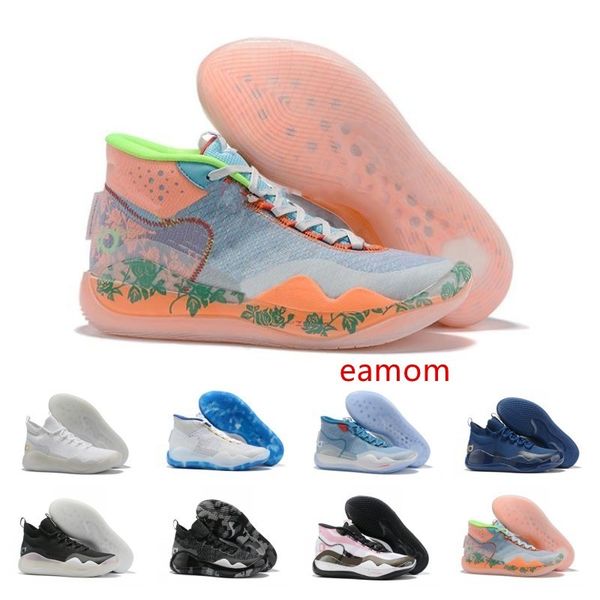 

sale mvp kevin durant kd 12 anniversary university 12s xii oreo men basketball shoes usa elite kd12 sport sneakers, Black