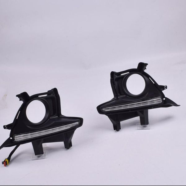 

для highlander 2014 2015 2016 drl лампы автомобильные светодиодные drl противотуманные фары дневного света 12 сид