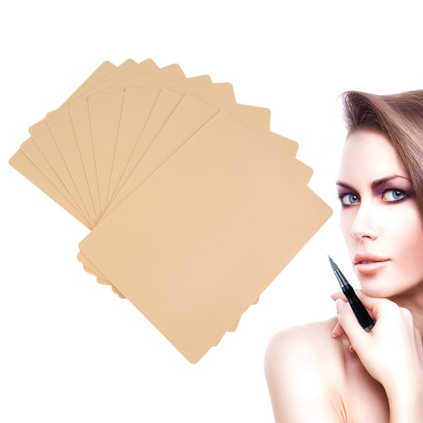 

new 10pcs tattoo practice skin permanent makeup eyebrow lips 20 x 15cm blanksheet for needle machine supply kit