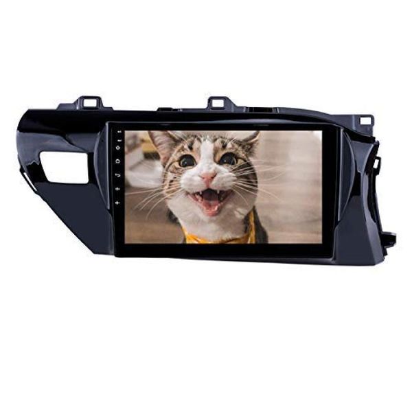 

hd touchscreen 10.1 inch android 9.0 car radio for 2016-2018 toyota hilux rhd bluetooth gps navi head unit steering wheel control