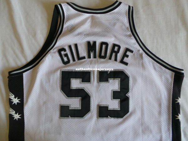 

mitchell ness m&n artis gilmore #53 sewn jersey mens vest size xs-6xl stitched basketball jerseys ncaa, Black;blue