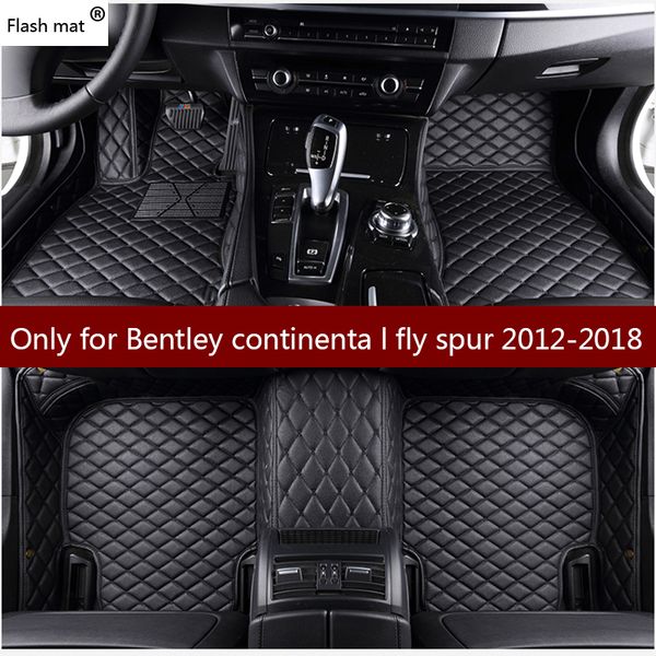 

flash mat leather car floor mats for continenta l spur 2010 2011-2018 custom foot pads automobile carpet car covers