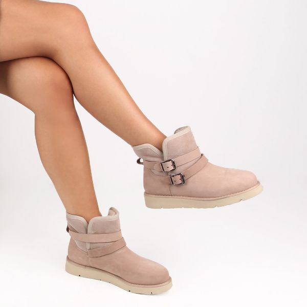 

sail-lakers mink nubuck, suede women 's half boots, Black