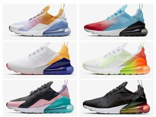 

2020 270 mens women running shoes trainers racet sports trainers 27c beture triple black white grey sneakers size 36-45